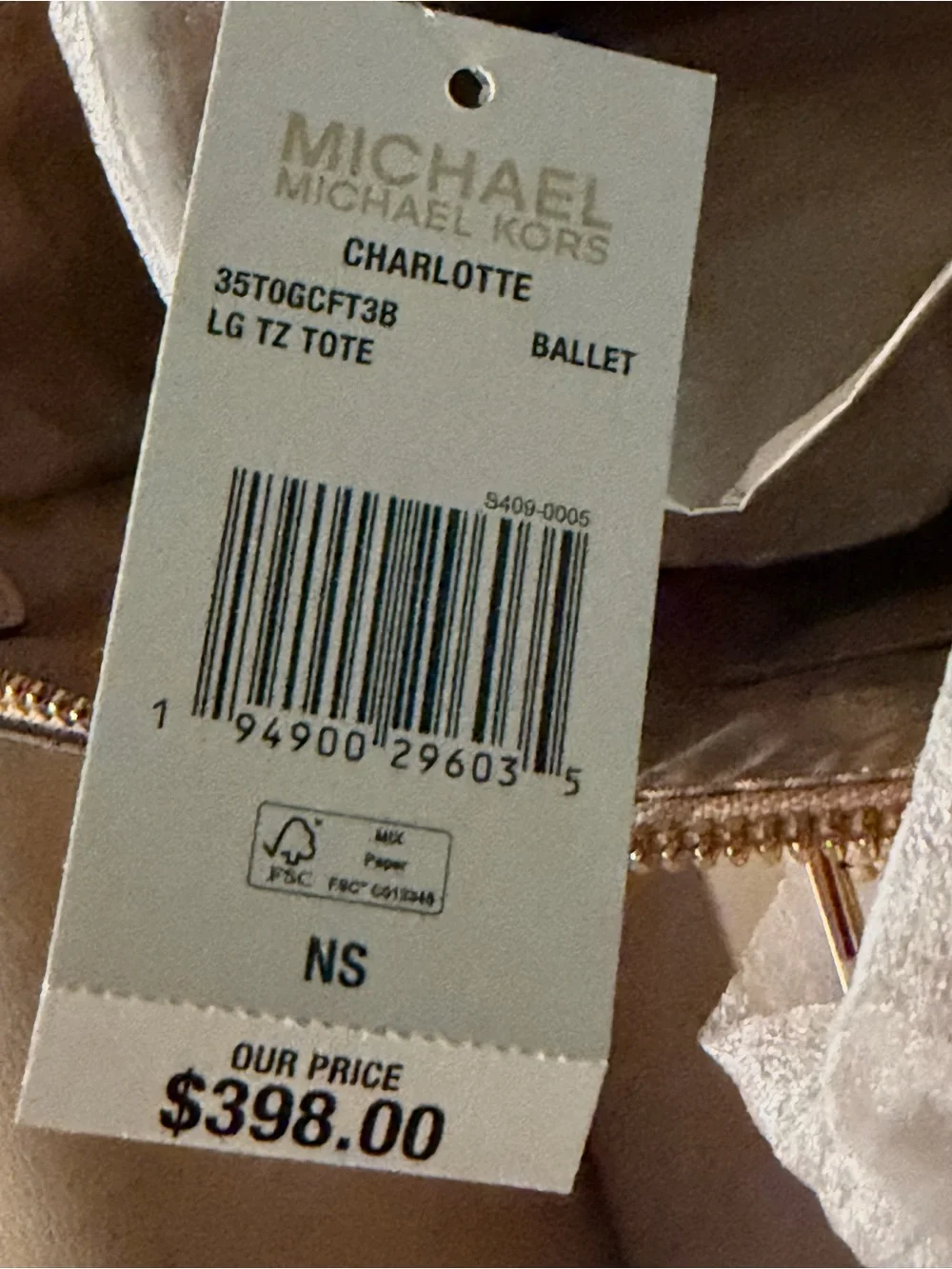 Michael Kors Blush Pink Tote with Matching Wallet